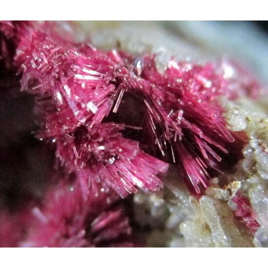 Erythrite On Quartz