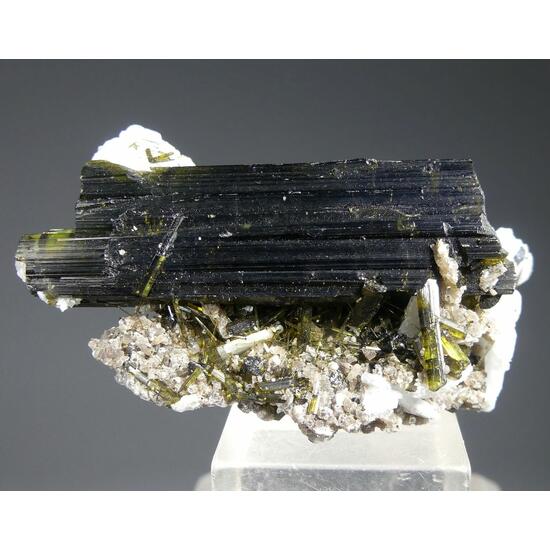 Tourmaline Var Verdelite With Lepidolite & Cleavelandite