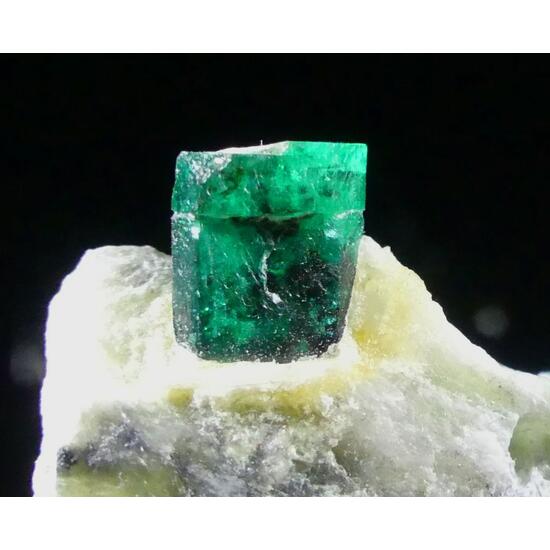 Emerald On Calcite