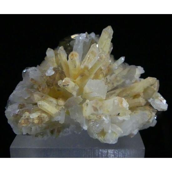 Pyrrhotite & Calcite On Quartz