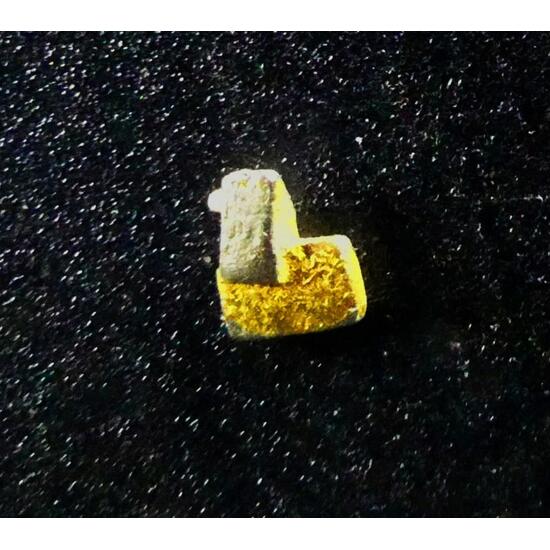 Native Gold On Isoferroplatinum