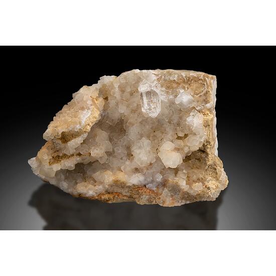 Quartz With Calcite On Marble