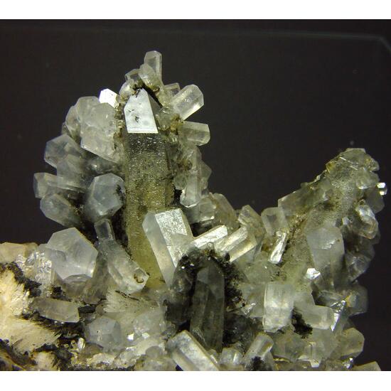 Calcite On Rock Crystal