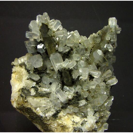 Calcite On Rock Crystal