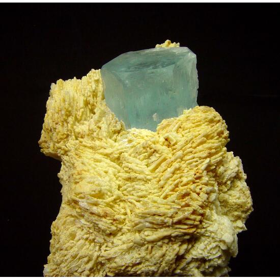 Aquamarine On Feldspar