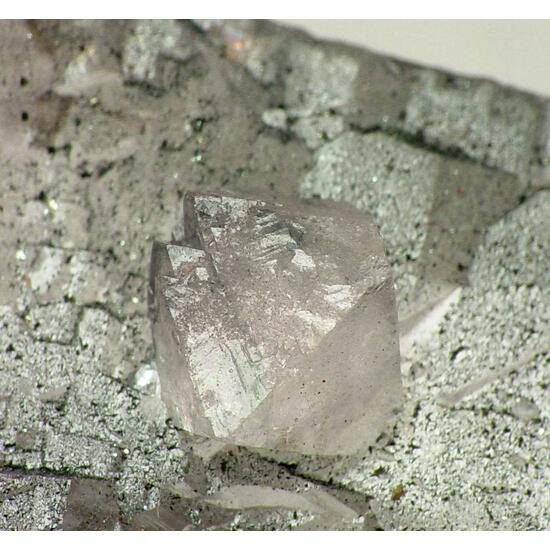 Fluorite On Rock Crystal
