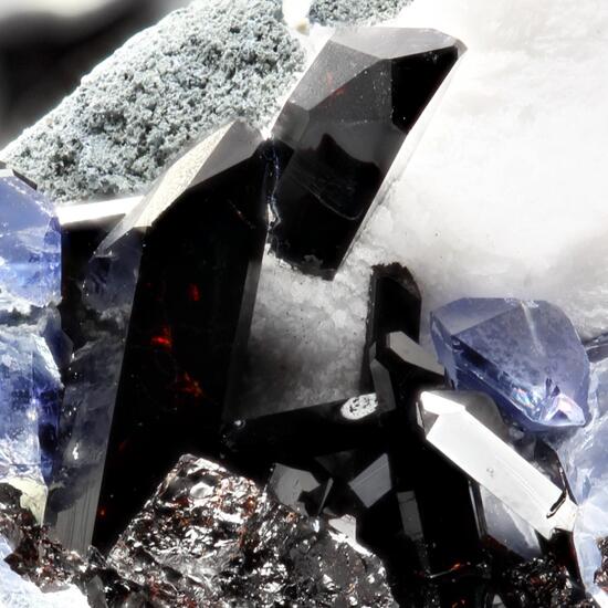 Benitoite With Neptunite