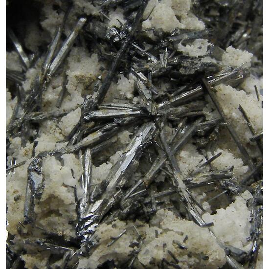 Stibnite & Chalcedony