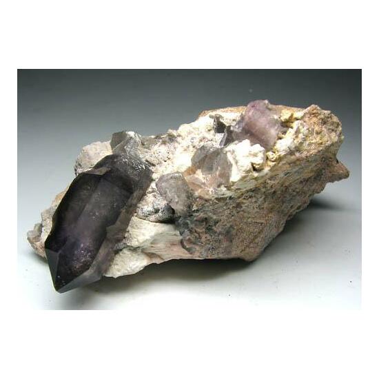 Amethyst & Smoky Quartz