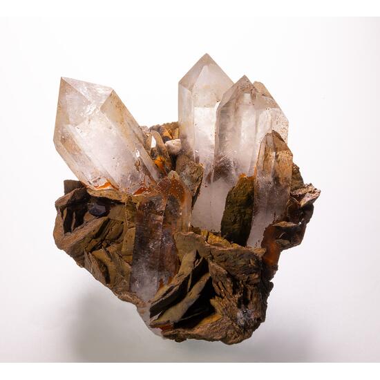 Rock Crystal & Siderite