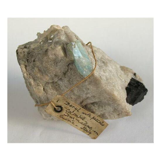 Aquamarine With Schorl & Columbite