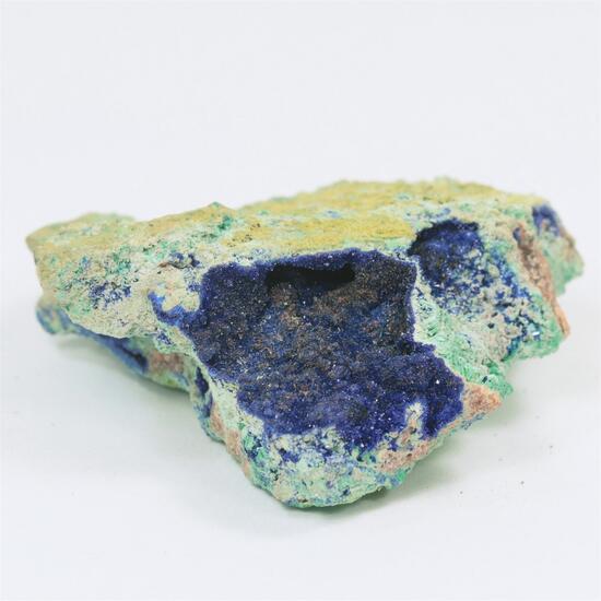 Azurite With Malachite