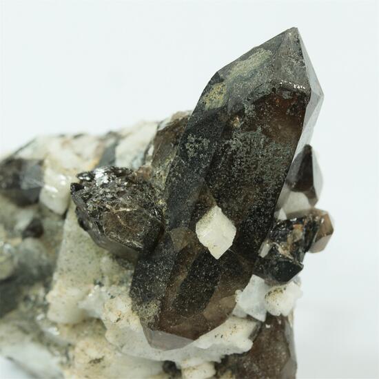 Smoky Quartz With Feldspar Var Albite