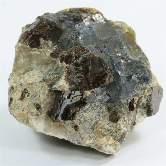 Cryolite With Galena & Chalcopyrite & Siderite