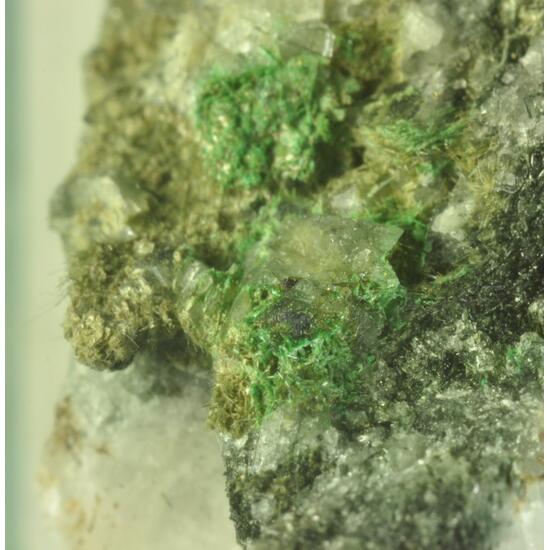 Actinolite & Adularia & Malachite