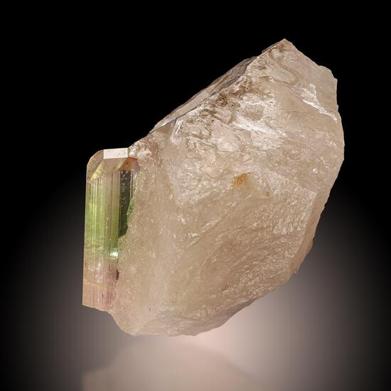 Elbaite On Quartz