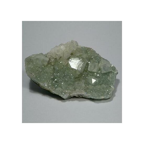 Apophyllite On Prehnite