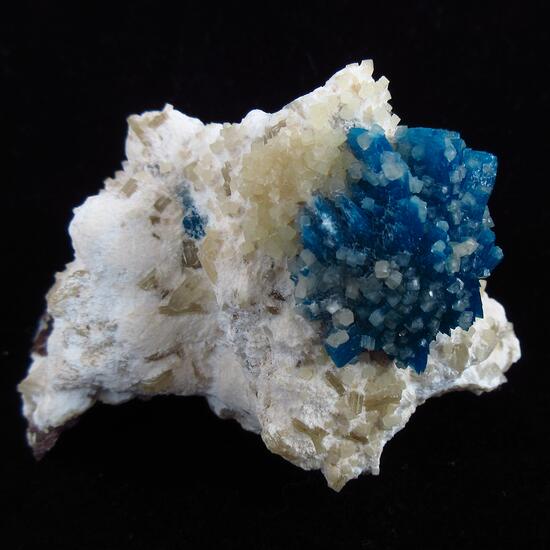 Cavansite With Calcite On Heulandite & Mordenite