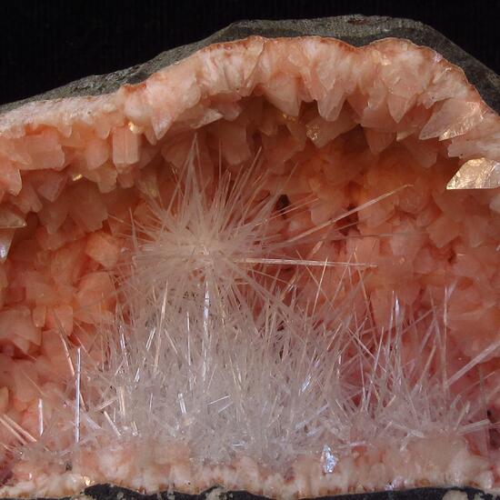 Scolecite In Heulandite Geode