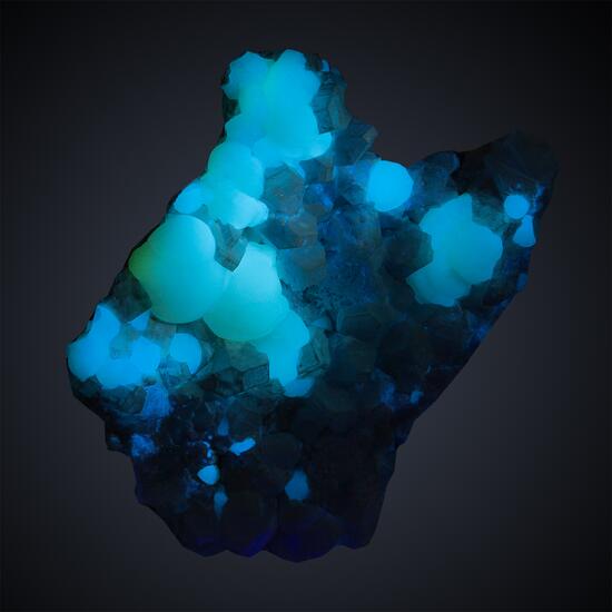 Fluorite On Apophyllite