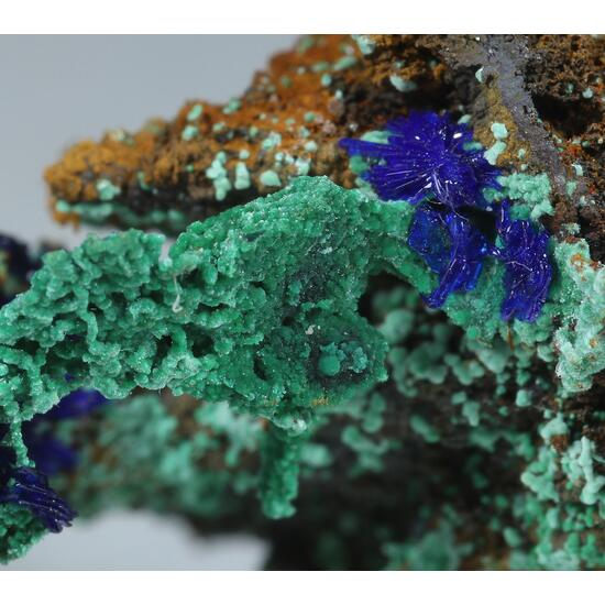 Azurite Copper Goethite & Malachite