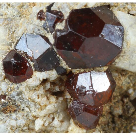 Spessartine On Feldspar