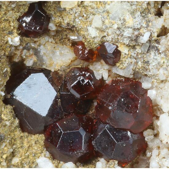 Spessartine On Feldspar