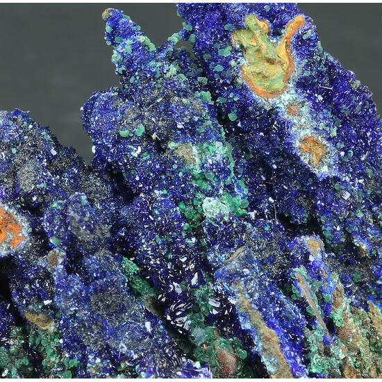 Azurite & Zincolivenite