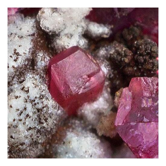 Roselite On Quartz