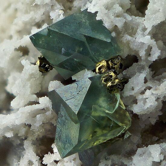 Boracite With Pyrite On Anhydrite