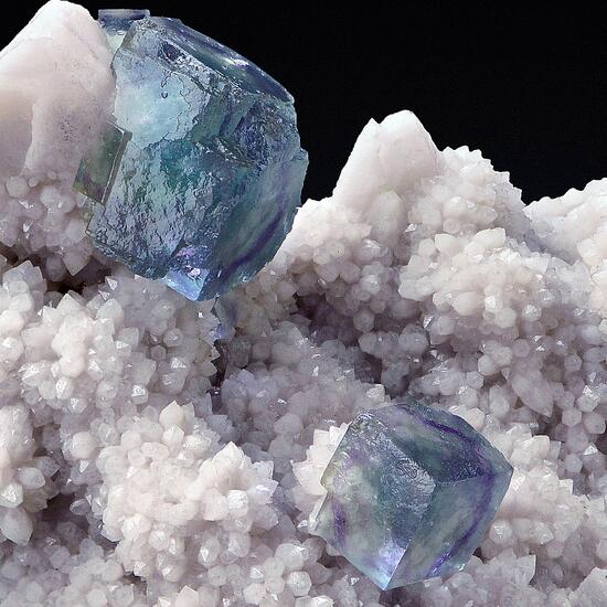 Fluorite On Quartz