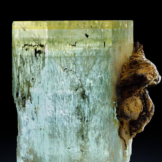 Aquamarine & Limonite Psm Siderite