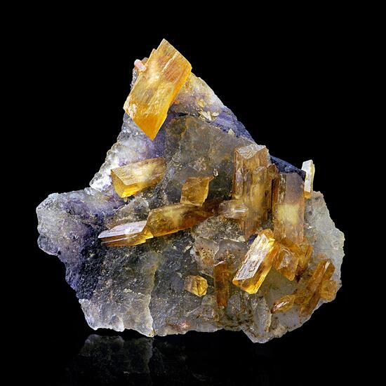 Baryte On Fluorite