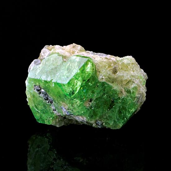 Grossular Var Tsavorite & Graphite