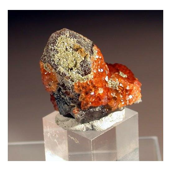 Spessartine On Quartz