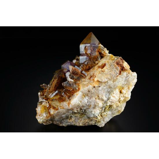Quartz Var Amethyst & Hematite