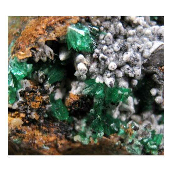 Annabergite With Calcite