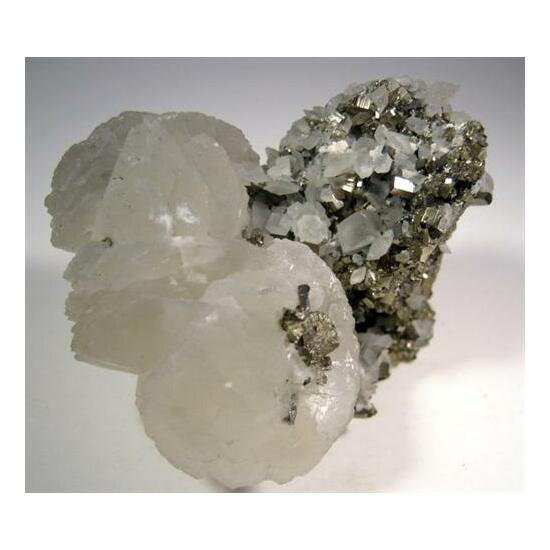 Calcite With Arsenopyrite & Pyrite