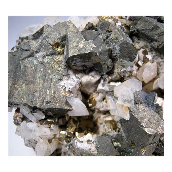 Chalcopyrite With Pyrite & Calcite