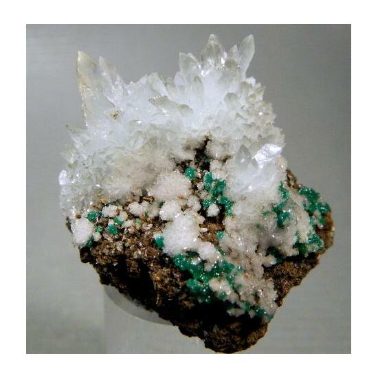 Aragonite & Cuprian Adamite