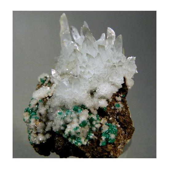 Aragonite & Cuprian Adamite