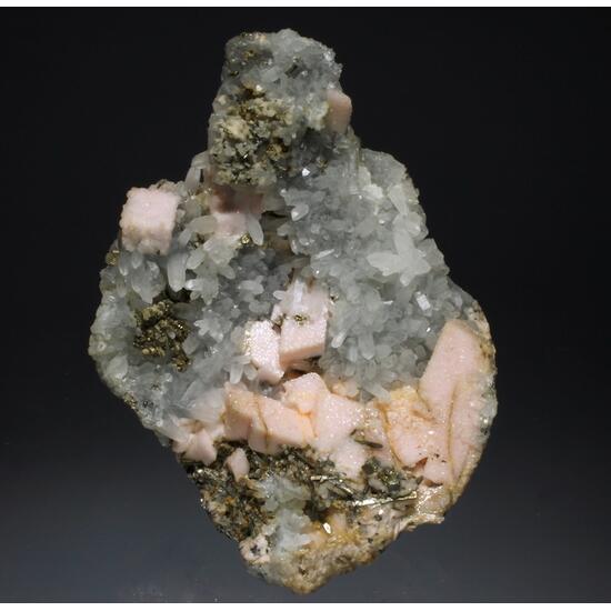 Rhodochrosite Quartz Pyrite & Arsenopyrite