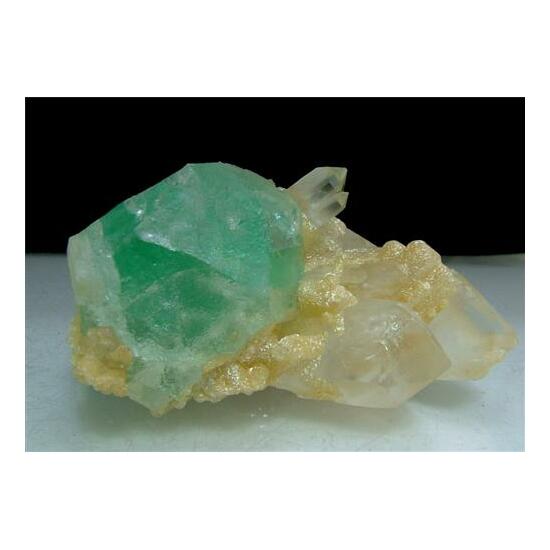 Fluorite With Quartz & Mica