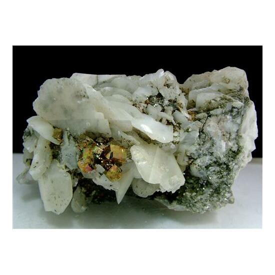 Pyrite With Calcite