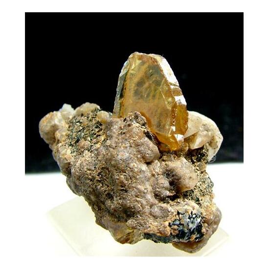 Titanite With Calcite & Aegirine