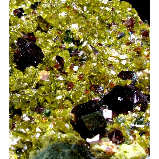 Andradite With Diopside Calcite & Epidote