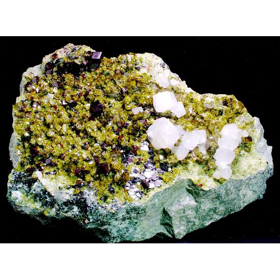 Andradite With Diopside Calcite & Epidote