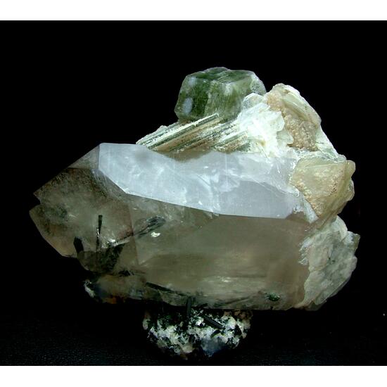 Fluorapatite With Quartz & Tourmaline