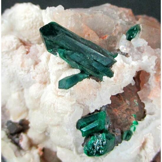 Dioptase & Cerussite