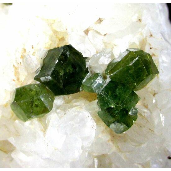 Demantoid & Calcite